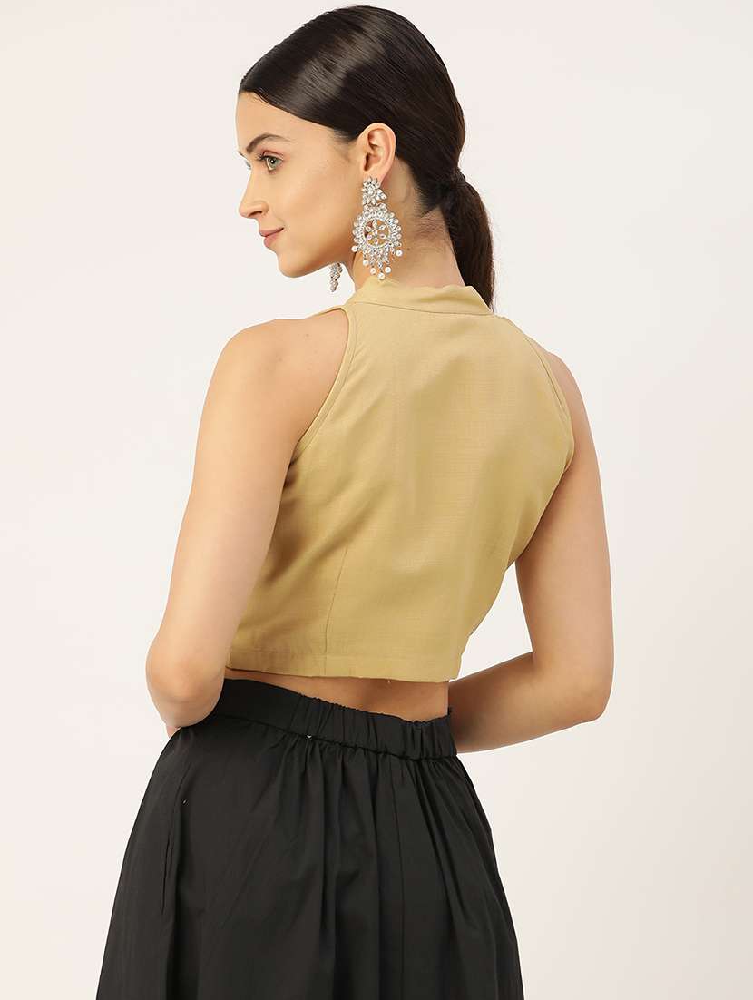 women pack of 2 solid blouses - 20330207 - Standard Image - 3
