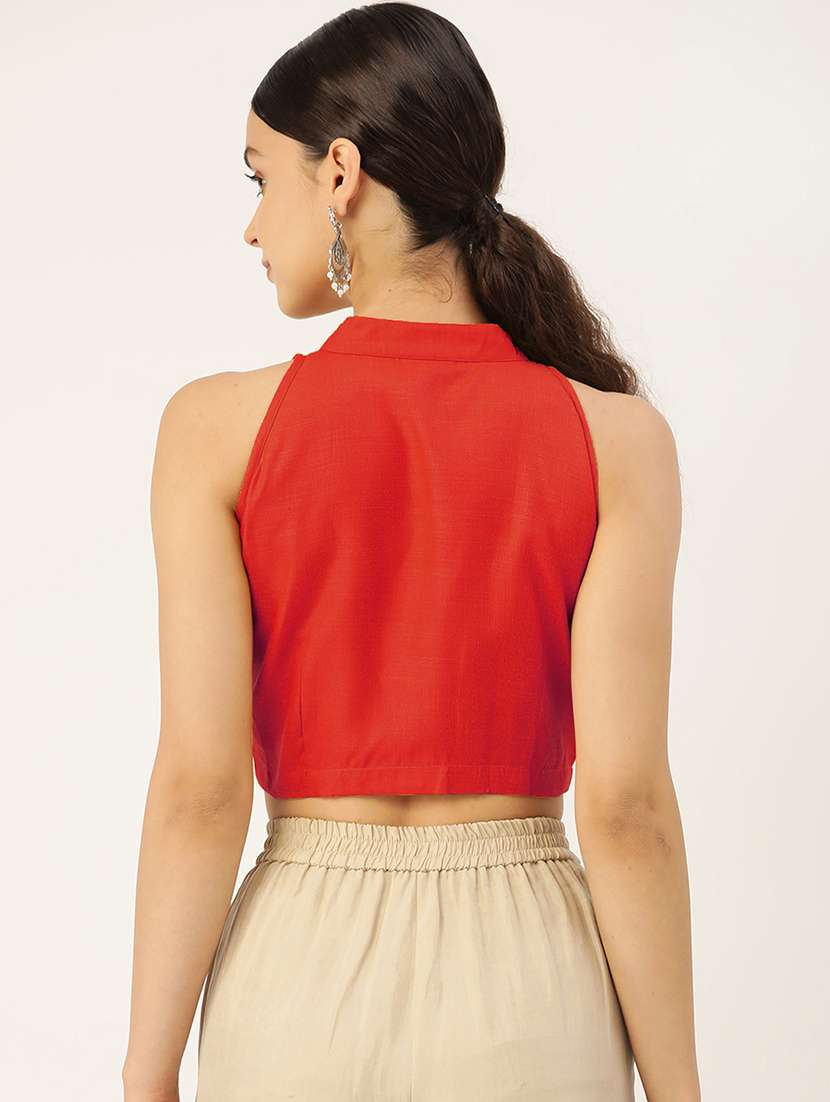 women pack of 2 solid blouses - 20330214 -  Standard Image - 3