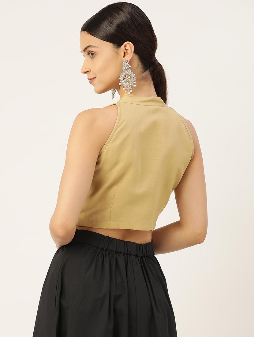 women pack of 2 solid blouses - 20330226 - Standard Image - 3