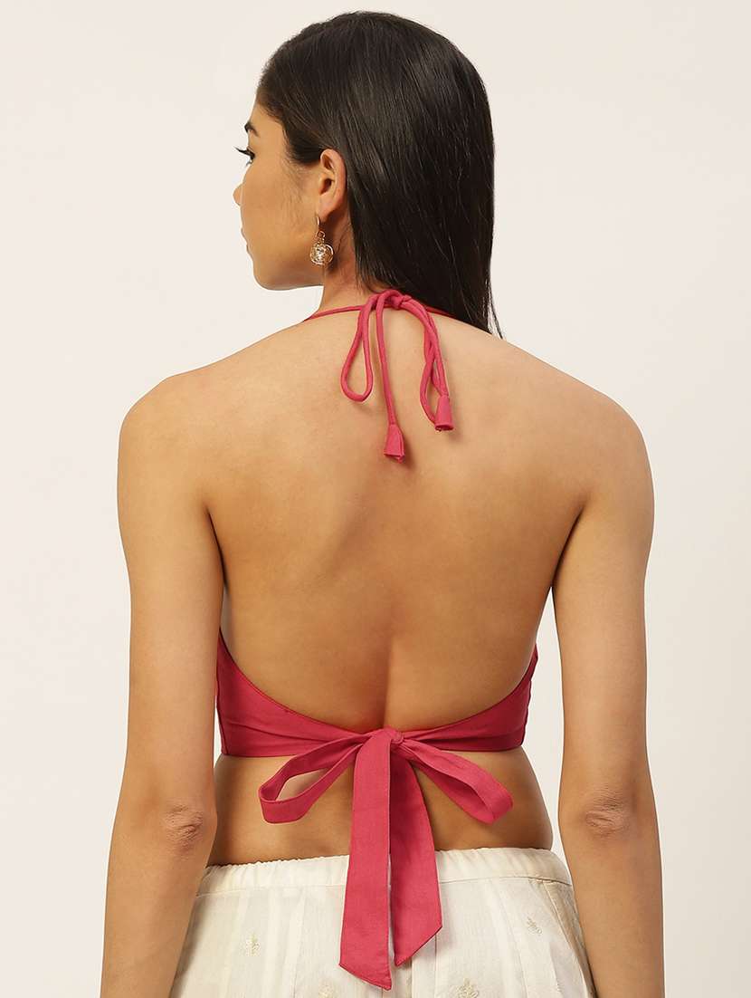 pack of 2 solid backless blouse - 20330570 - Standard Image - 3