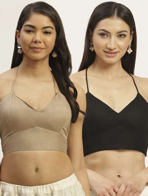 pack of 2 solid backless blouse - 20330576 -  Standard Image - 0