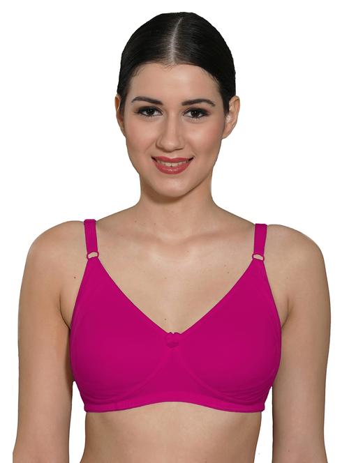 pink cotton regular bra - 20331298 -  Standard Image - 0