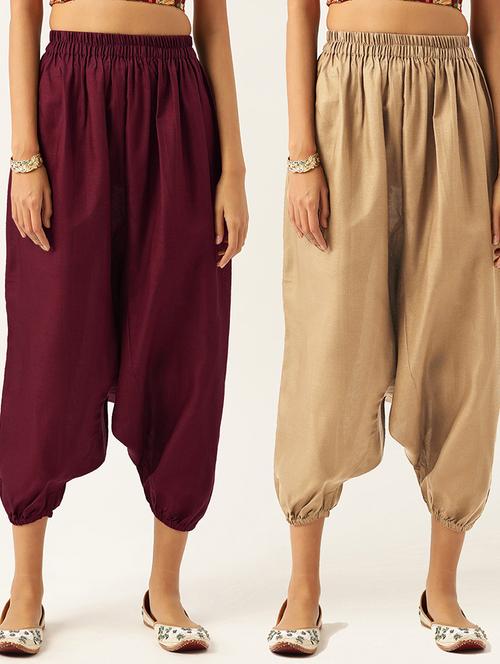 pack of 2 multi colored harem pant  - 20331366 -  Standard Image - 0