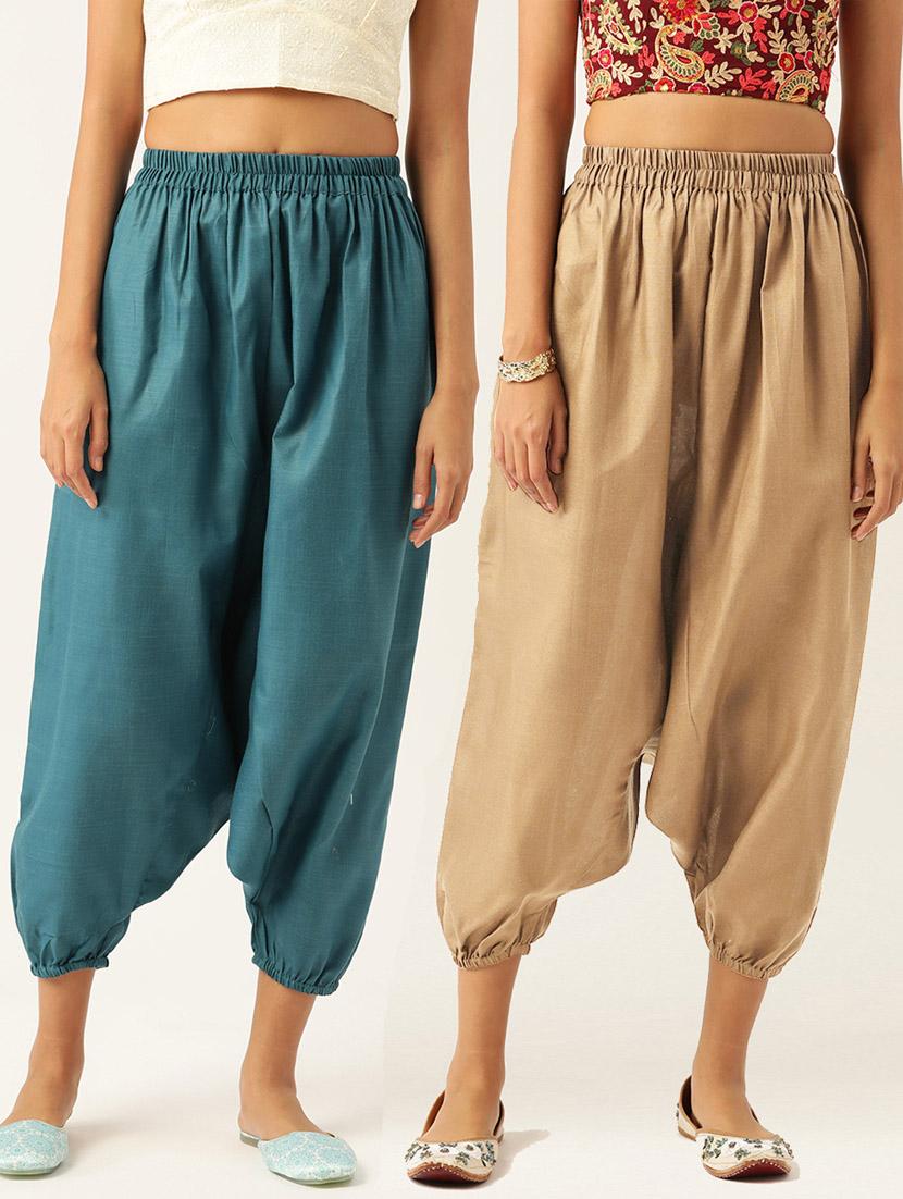 women multi colored cotton harem pant trouser - 20331391 - Zoom Image - 0