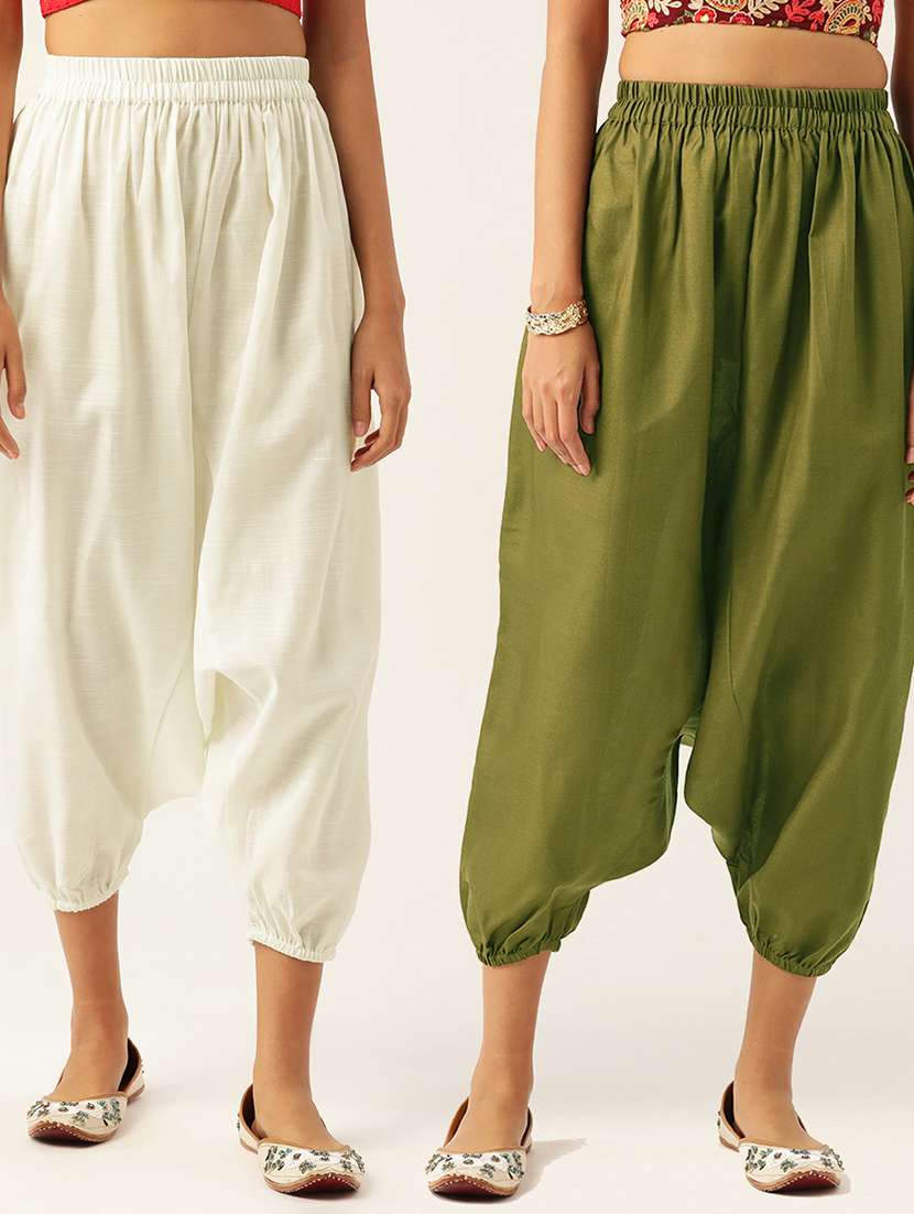 pack of 2 multi colored harem pant 