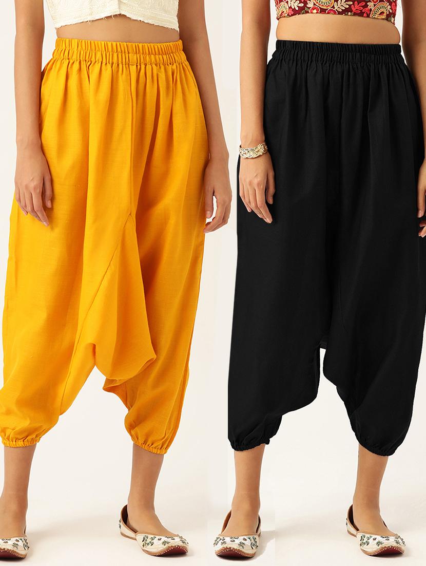 women multi colored cotton harem pant trouser  - 20331408 -  Zoom Image - 0