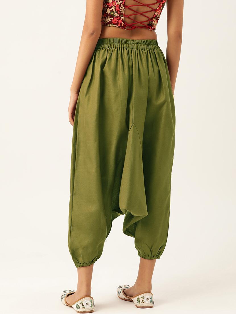 combo of 2 multi colored cotton harem pant trouser - 20331428 - Standard Image - 3