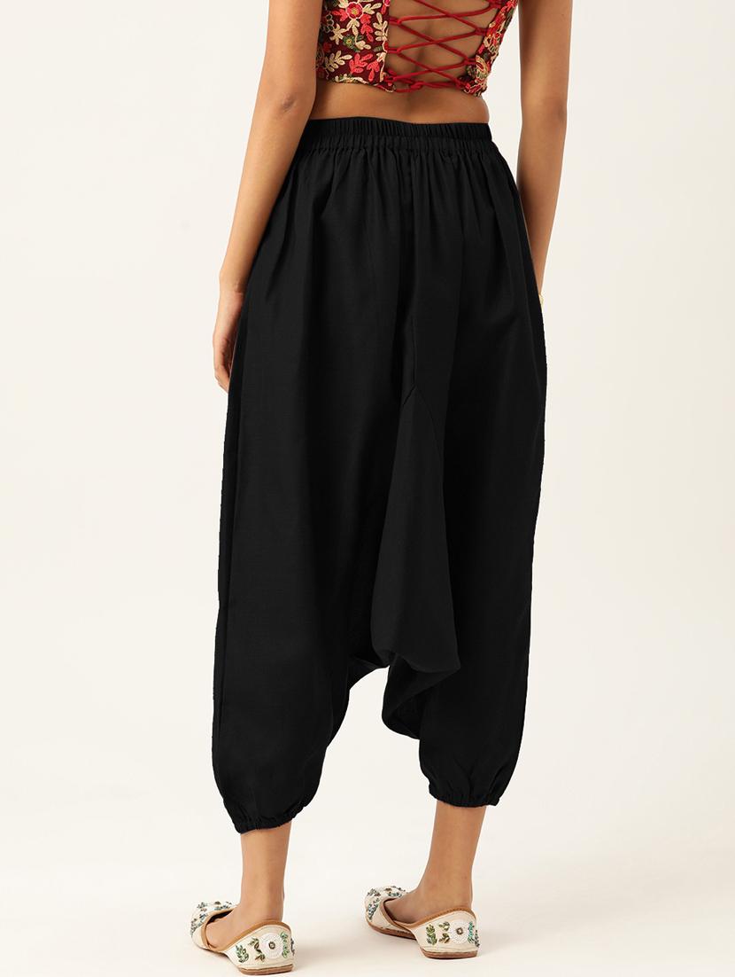 combo of 2 multi colored cotton harem trousers - 20331434 - Standard Image - 3
