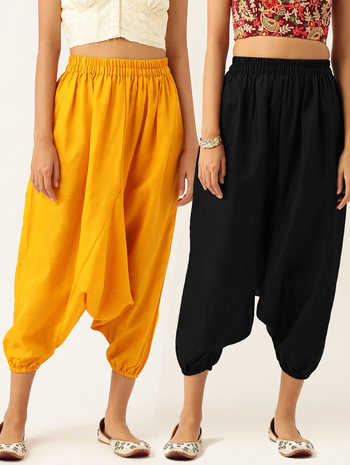 combo of 2 multi color cotton harem trouser - 20331444 -  Zoom Image - 0