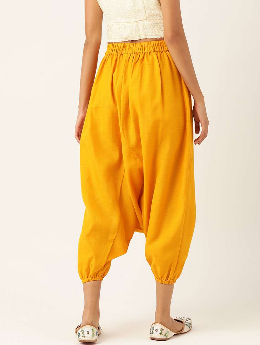 combo of 2 multi colored cotton harem trousers - 20331447 - Standard Image - 3