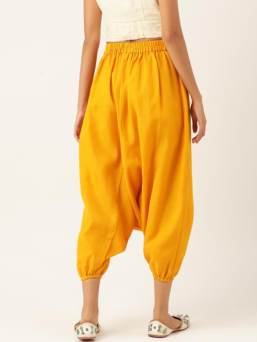combo of 2 multi color cotton harem trousers - 20331451 - Standard Image - 3