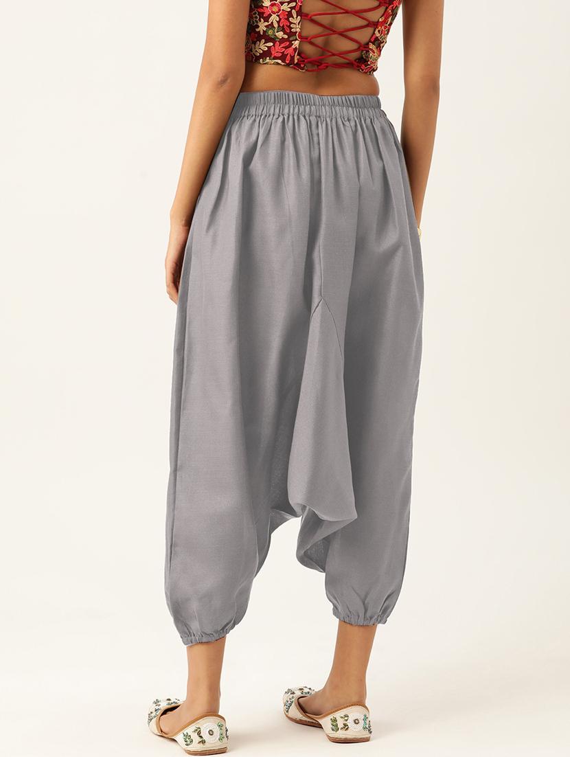 combo of 2 multi color cotton harem trousers - 20331462 - Standard Image - 3