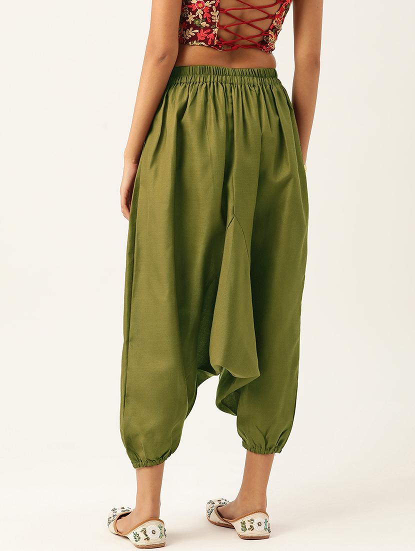 combo of 2 multi color cotton harem trousers - 20331469 - Standard Image - 3