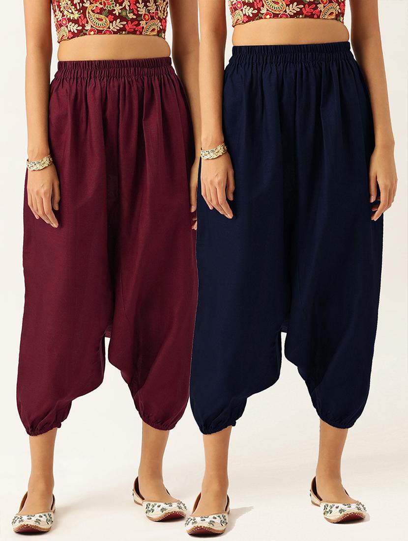 combo of 2 multi color cotton harem trouser - 20331477 - Zoom Image - 0