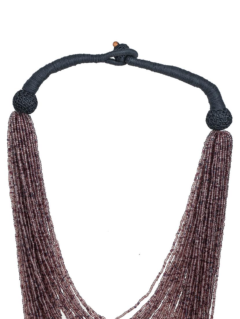 women long beaded handcrafted necklace - 20331695 - Standard Image - 3