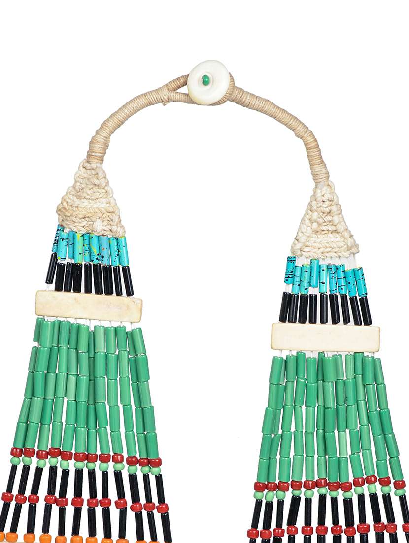 multi colored metal long necklace - 20331781 -  Standard Image - 3