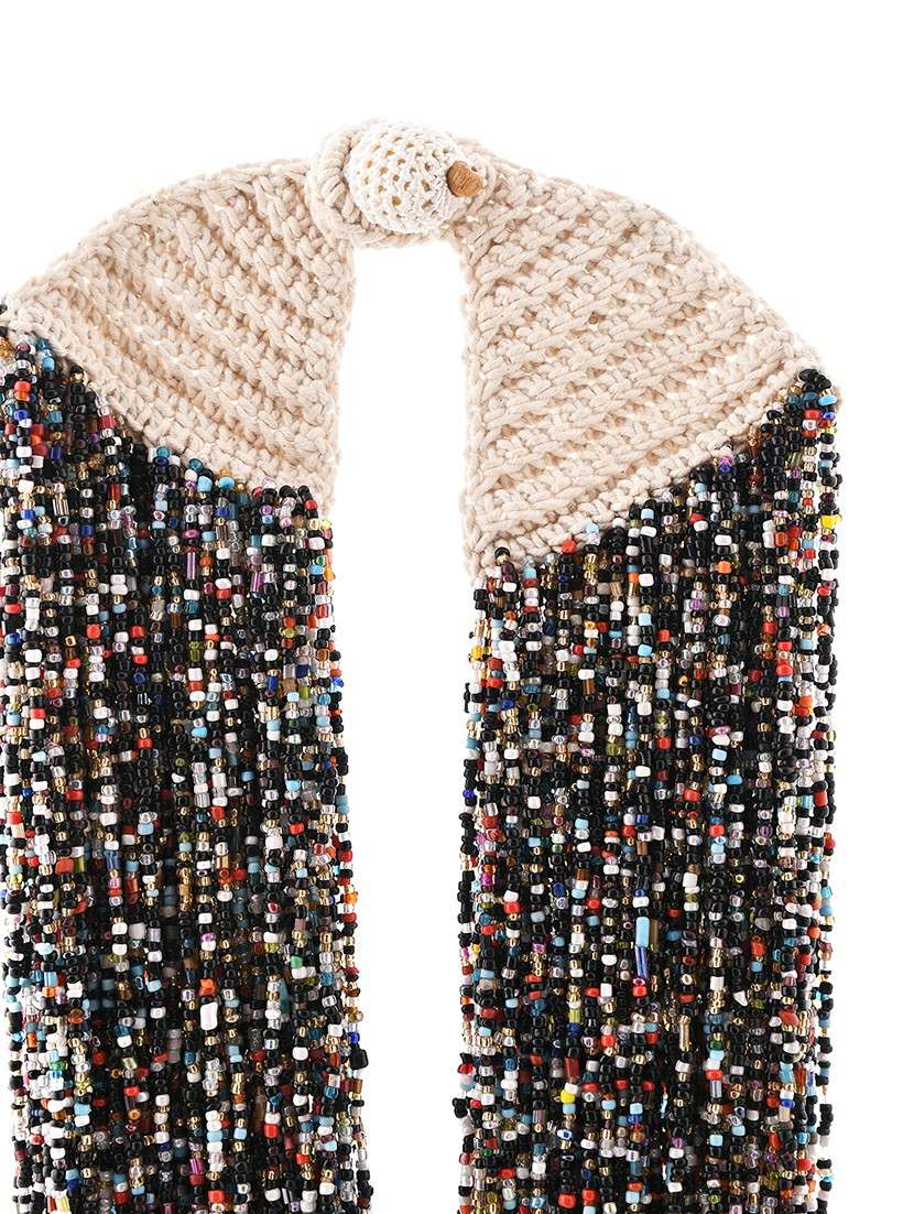 multi colored metal long necklace - 20331833 -  Standard Image - 3