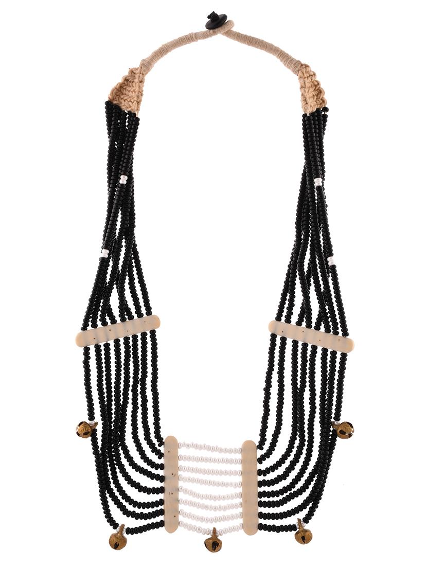 black metal statement necklace - 20331851 -  Zoom Image - 0