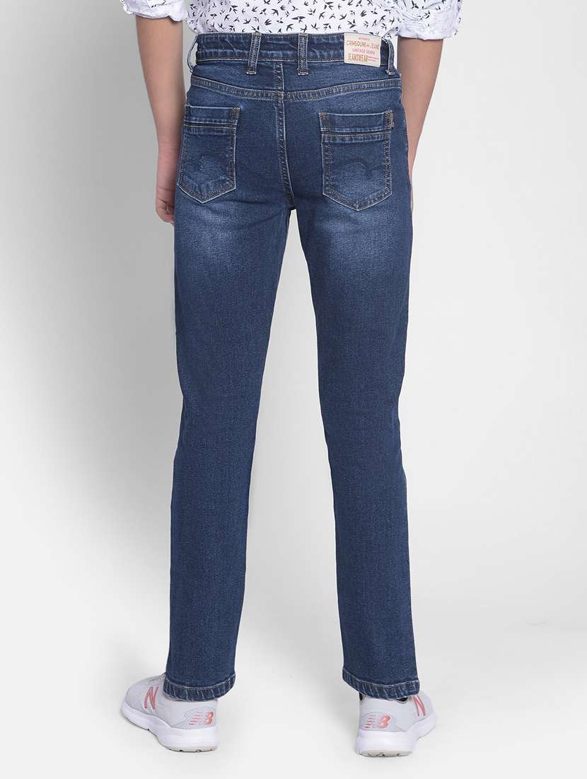 boy's plain skinny fit jeans - 20334865 -  Standard Image - 3