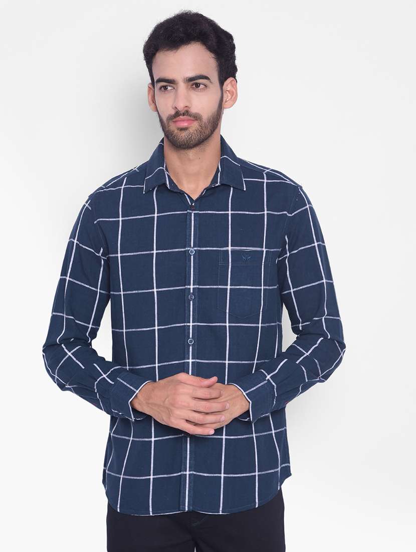 mens checks casual shirt