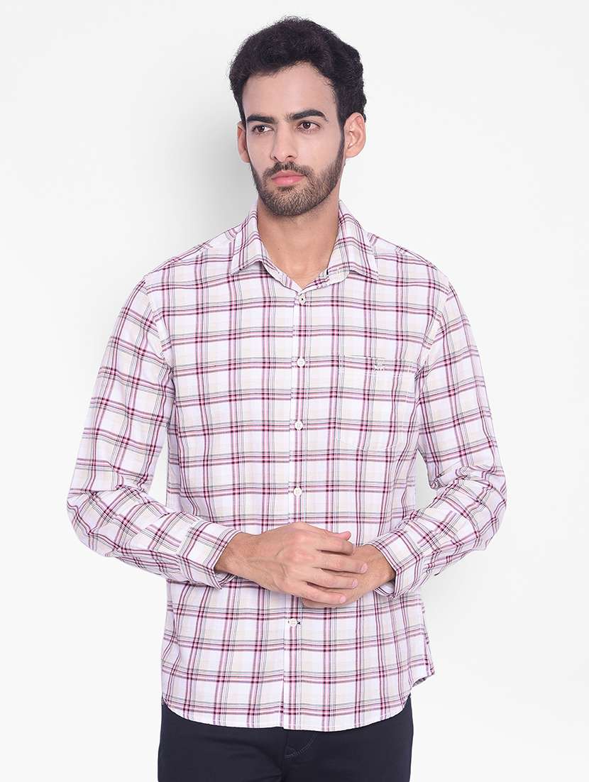 mens checks casual shirt