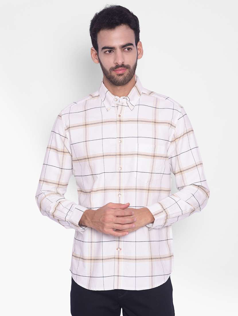 mens checks casual shirt