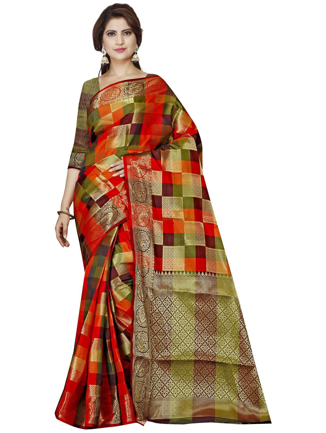 women's banarasi saree with blouse
