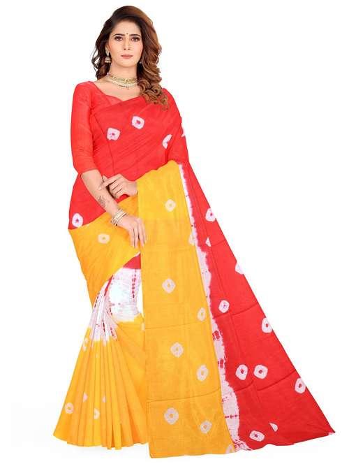 multi colored printed saree with blouse - 20336654 - Standard Image - 0