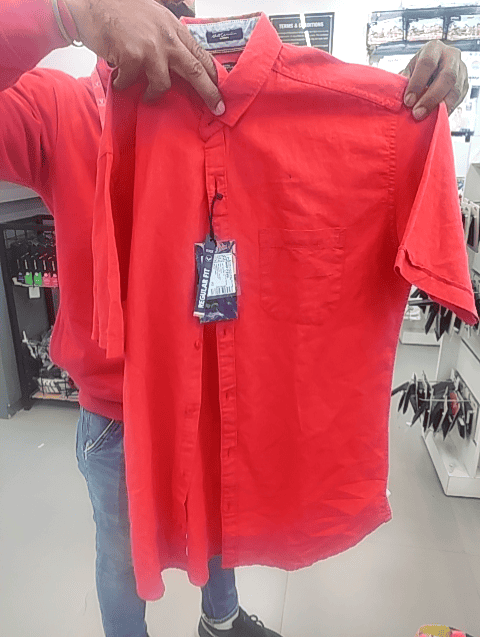 mens solid casual shirt - 20343096 - Zoom Image - 0