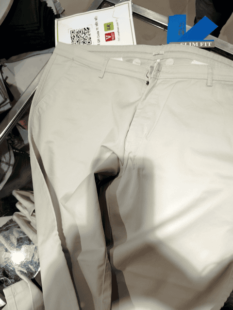 multi colored cotton chinos casual trousers - 20343140 - Zoom Image - 0