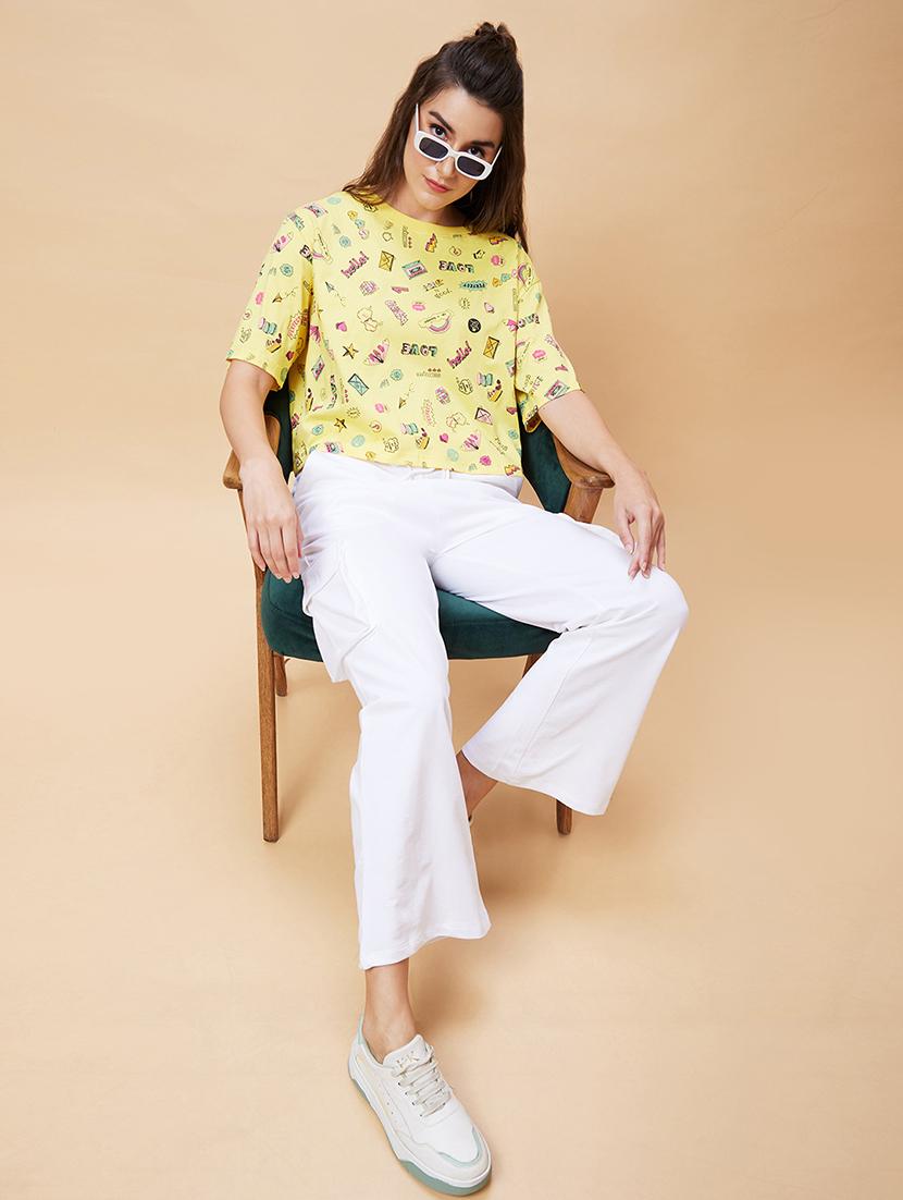 women white cotton track pant - 20343207 - Standard Image - 5