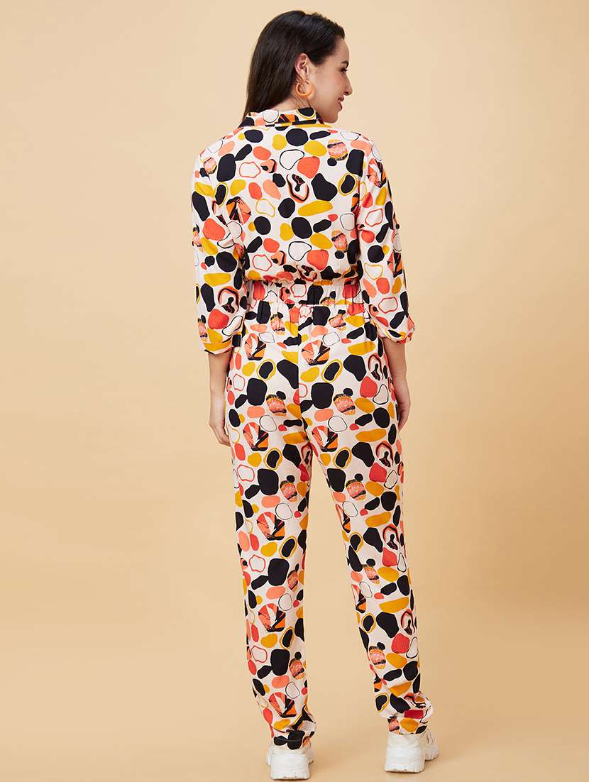 women white viscose full leg jumpsuit - 20343242 -  Standard Image - 3