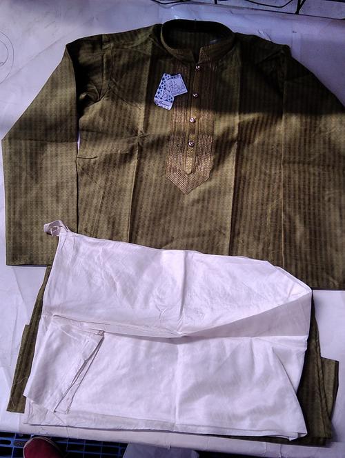 assorted cotton blend kurta pyjama ethnic wear set - 20343267 - Standard Image - 0