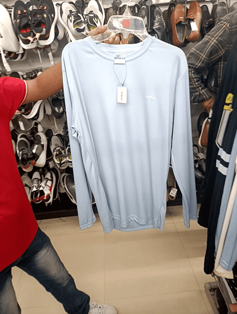 navy blue polyester plain tshirt - 20344055 - Zoom Image - 0