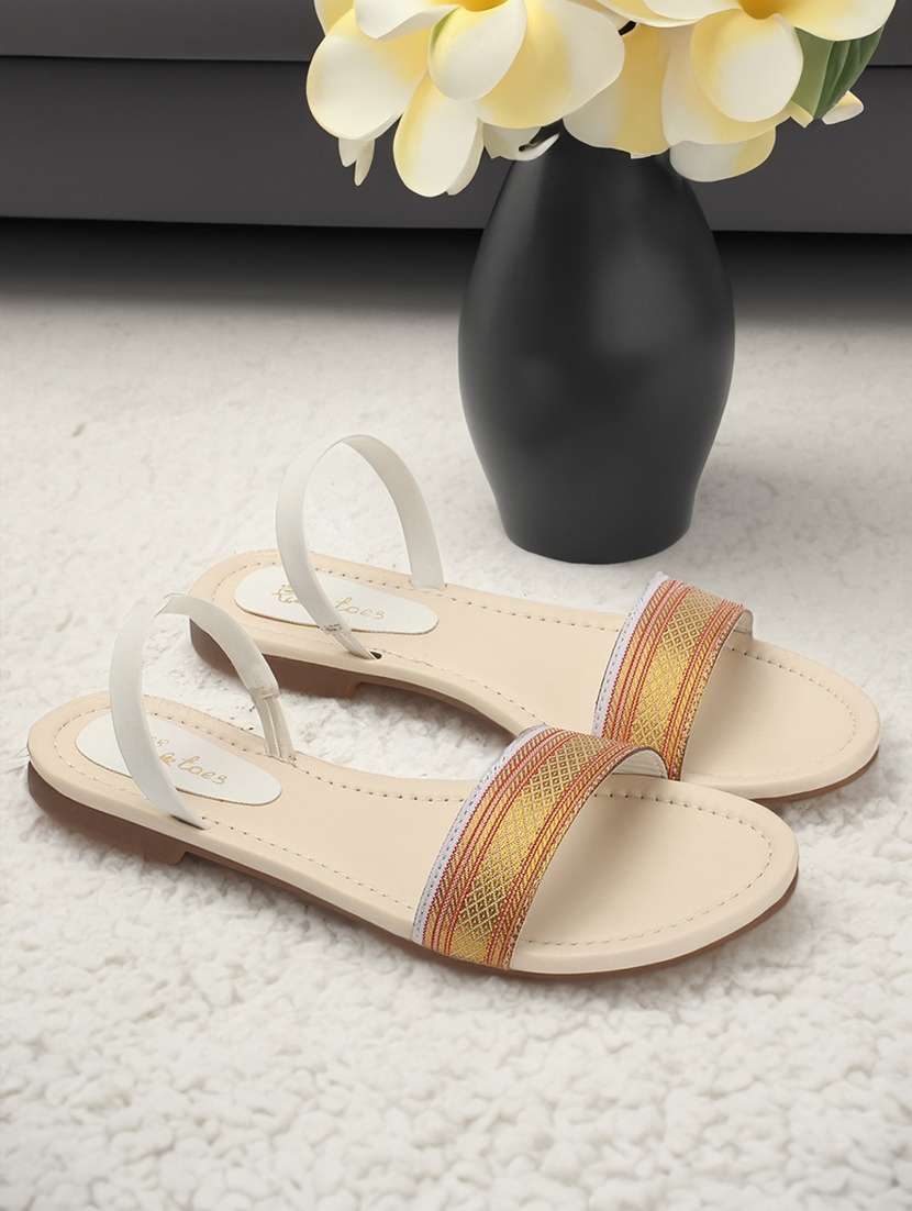 women off white slip on sandal - 20344216 - Zoom Image - 0