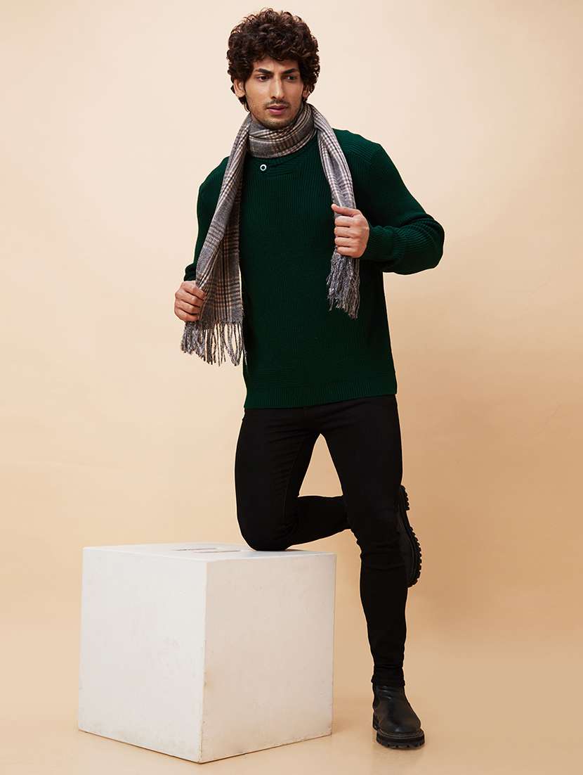 men green acrylic pullover - 20344453 -  Standard Image - 3