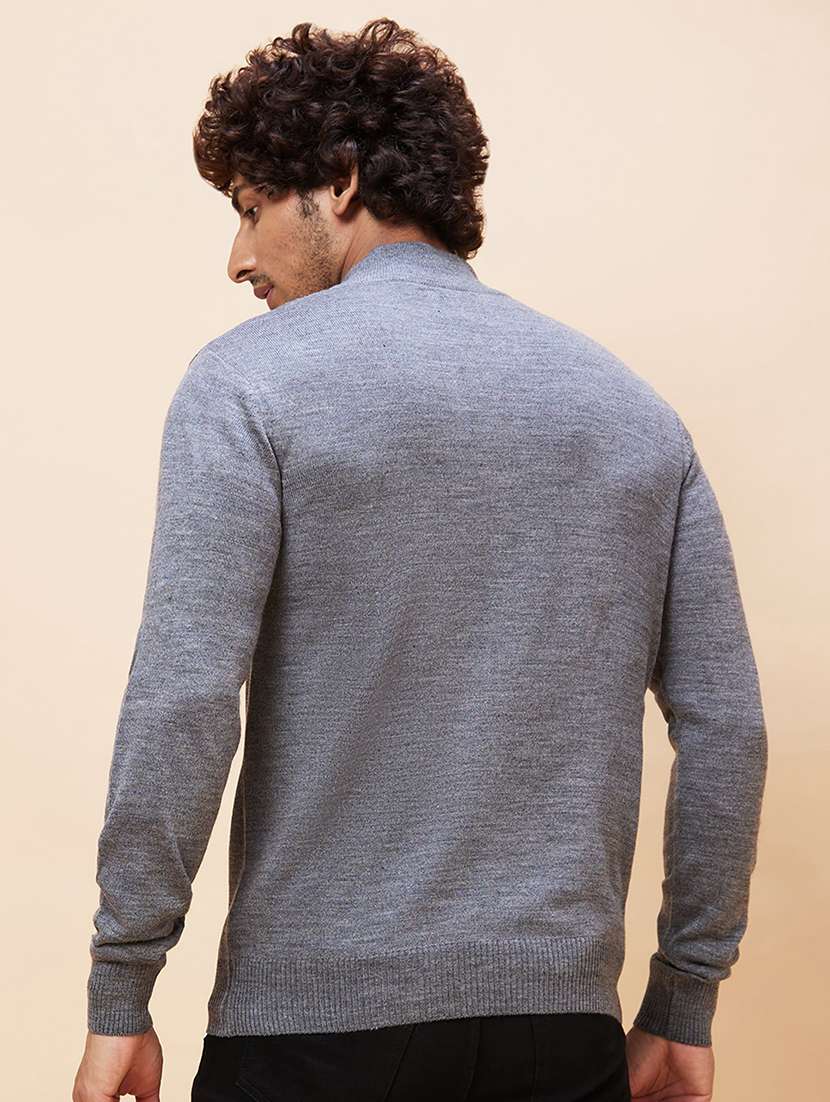 men grey acrylic pullover - 20344458 -  Standard Image - 3