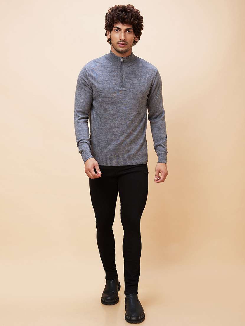 men grey acrylic pullover - 20344458 -  Standard Image - 5