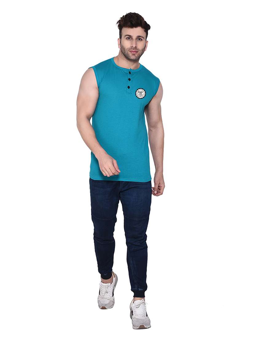 men logo print sleeveless t-shirt - 20345096 - Standard Image - 3