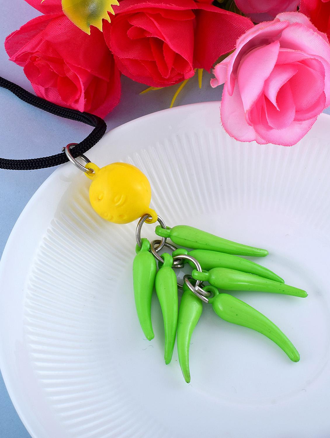 acrylic nimbu mirchi evil eye protection charm home office décor item - 20345151 - Zoom Image - 0