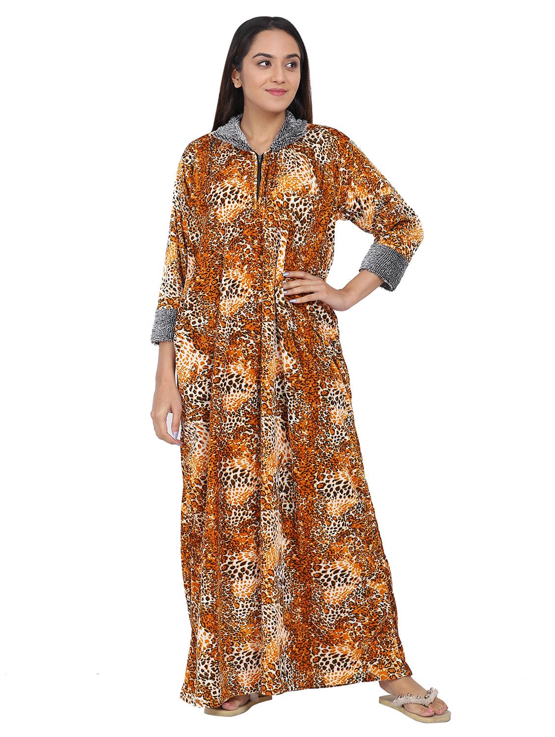 yellow animal print nighty - 20345382 - Zoom Image - 0
