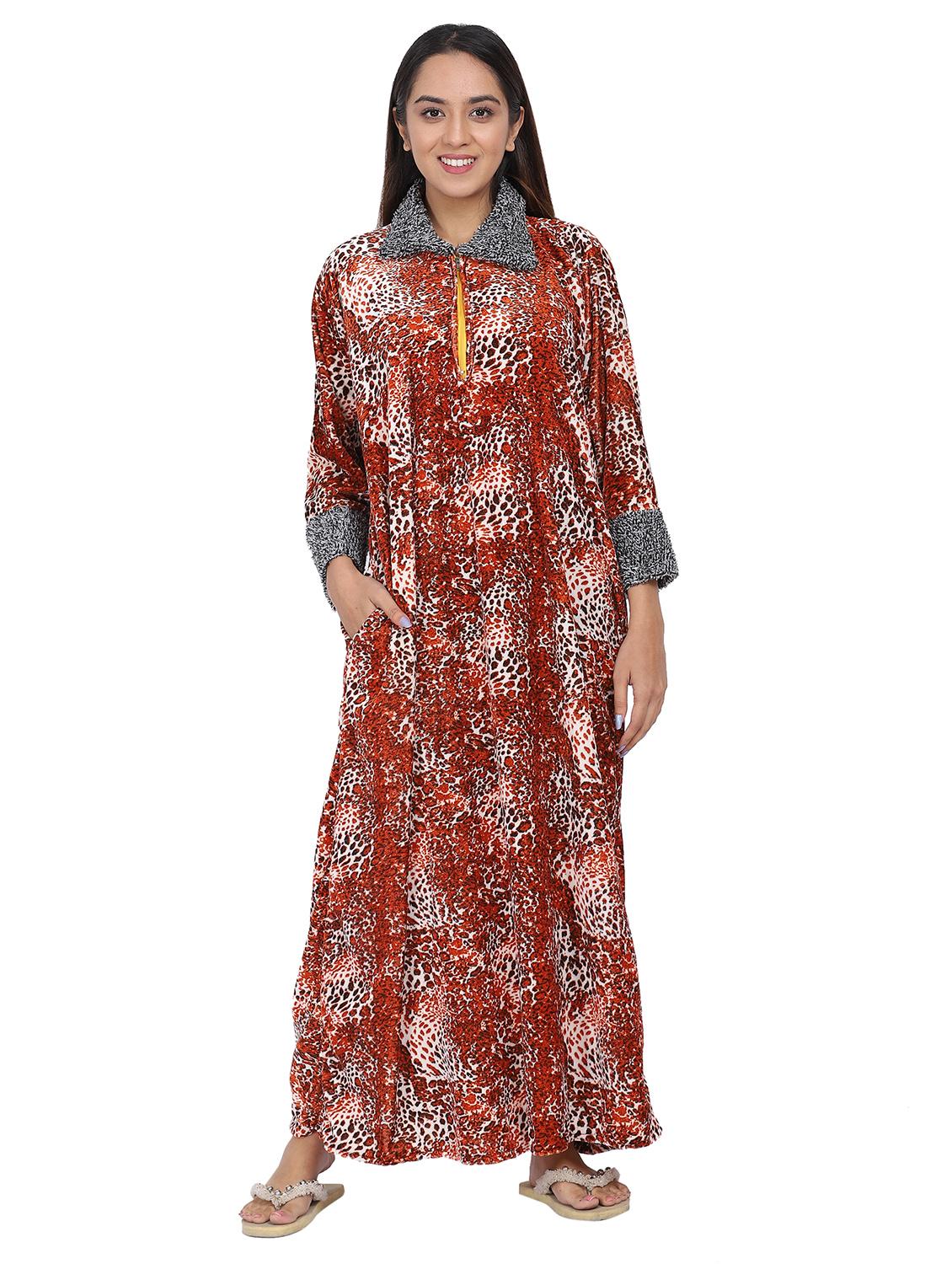 orange animal print nighty - 20345383 - Zoom Image - 0