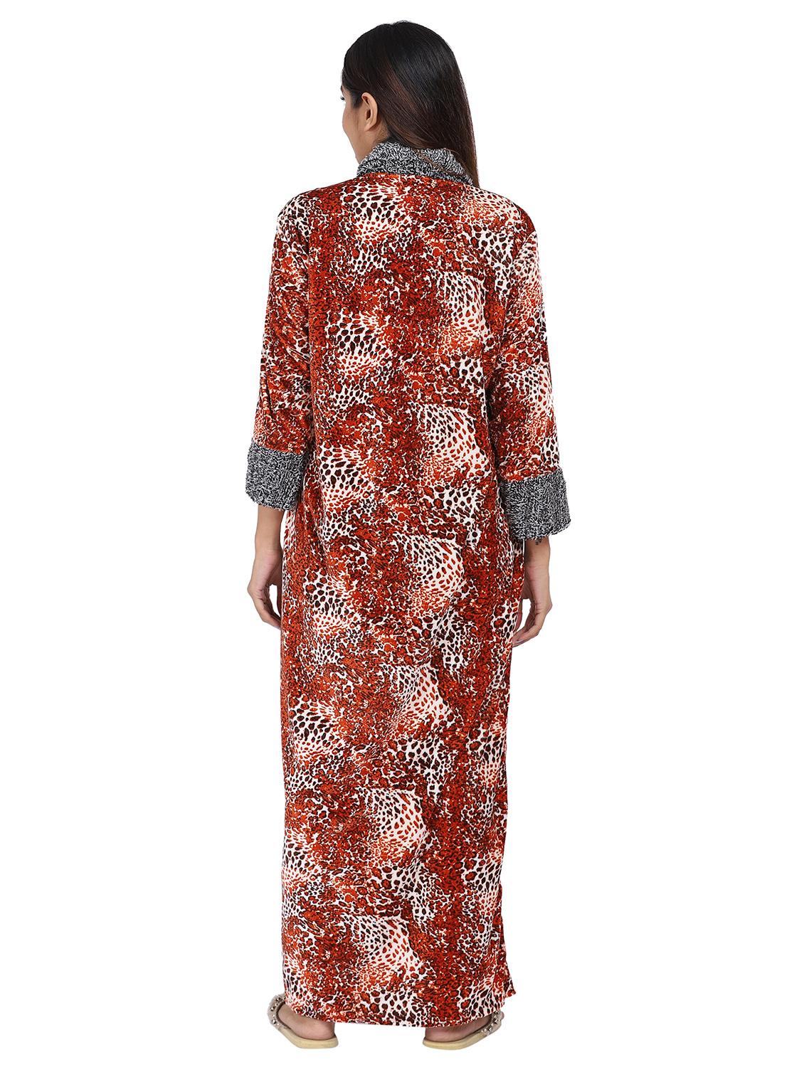 orange animal print nighty - 20345383 - Standard Image - 3