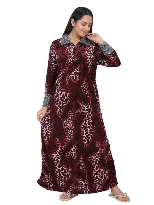women animal print nighty - 20345387 -  Standard Image - 0
