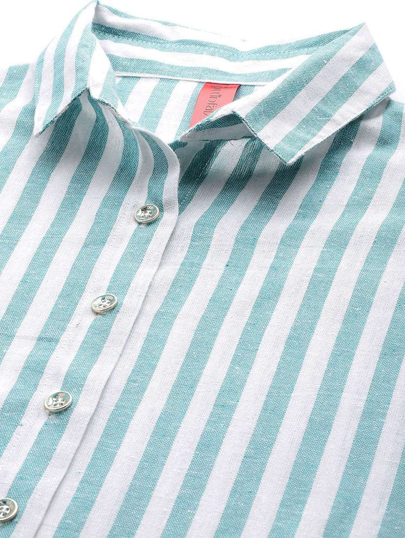 multi color stripes top and trouser co-ord - 20346226 -  Standard Image - 5