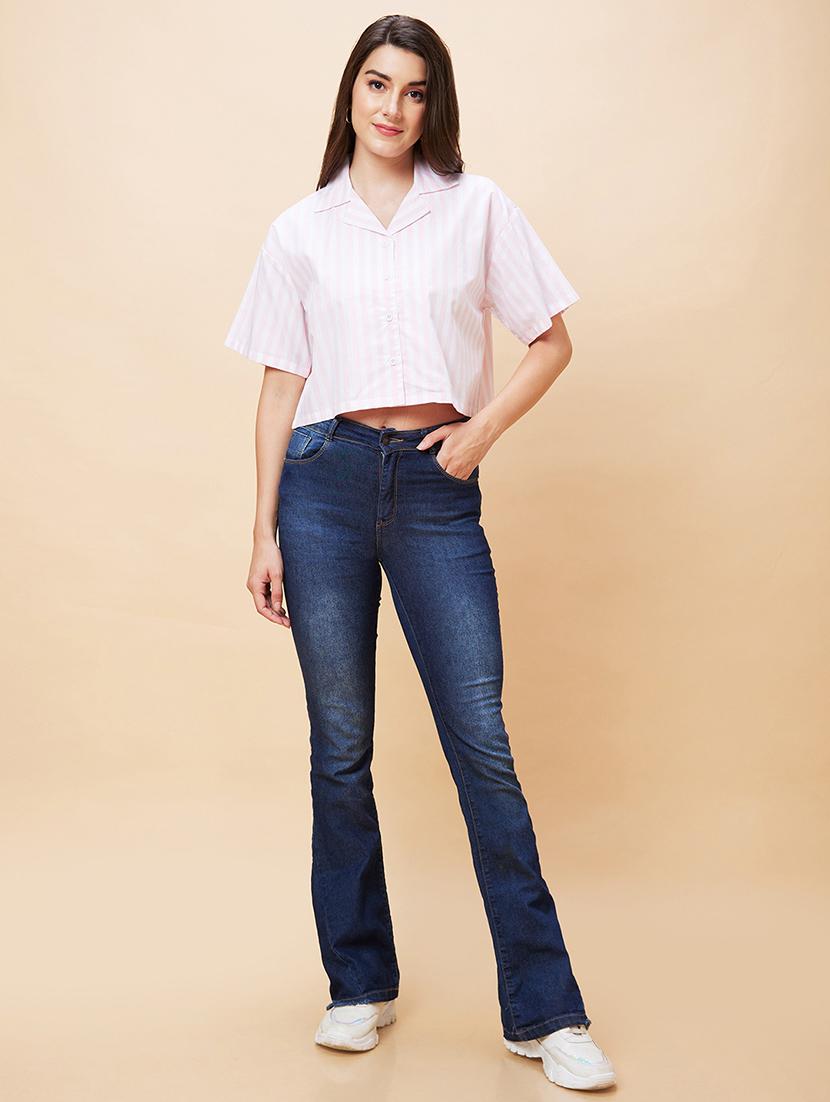 women white cotton shirt style top - 20346241 - Standard Image - 5