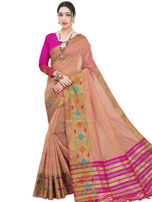 zari work kanjivaram saree with blouse - 20349256 - Standard Image - 0