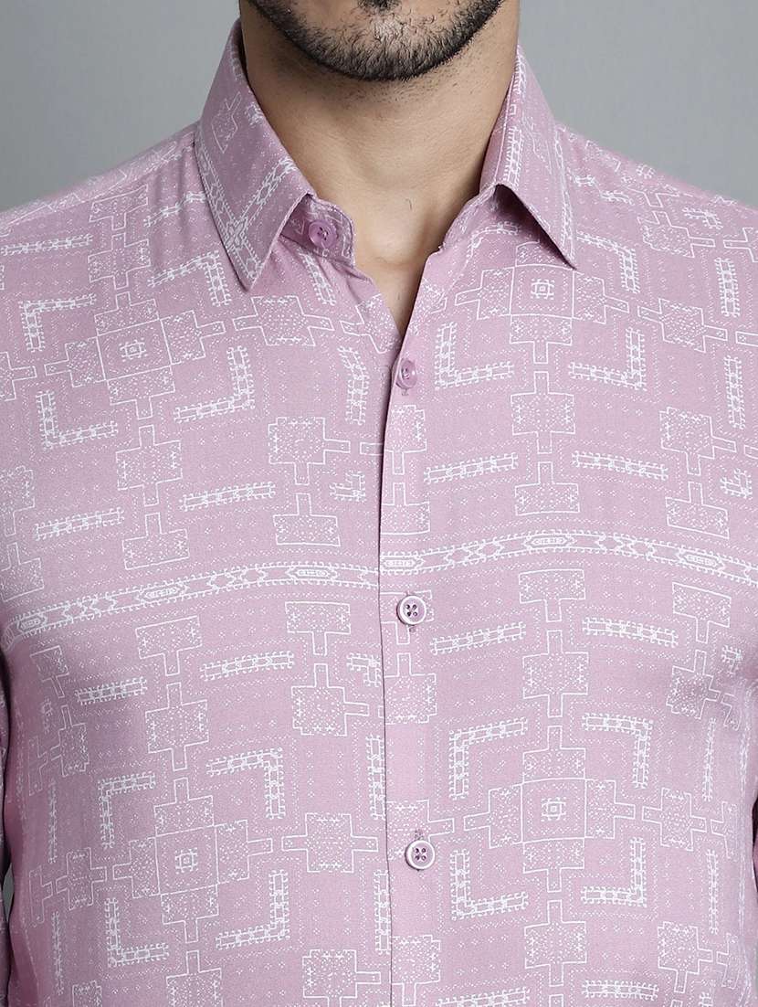 pink viscose formal shirt - 20355040 -  Standard Image - 5