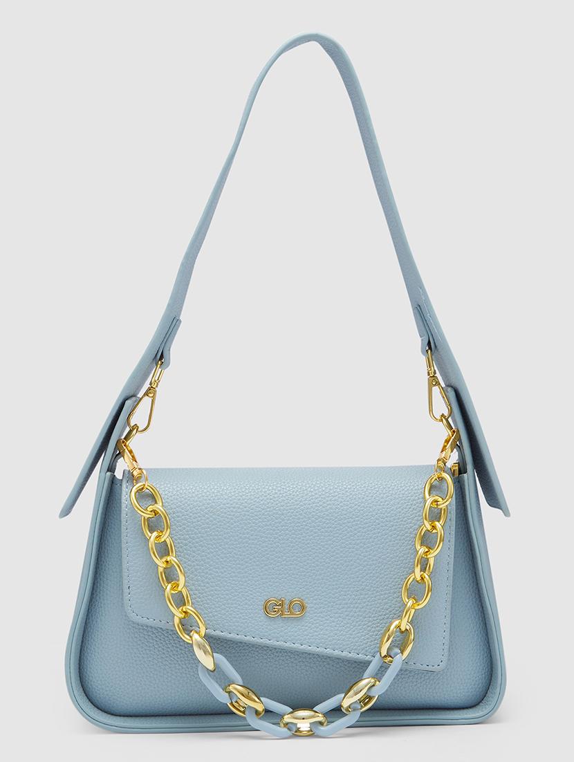 women solid leatherette handbag - 20355084 - Zoom Image - 0