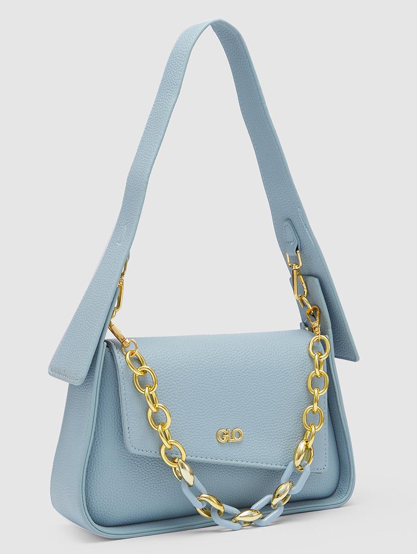 women solid leatherette handbag - 20355084 - Standard Image - 5
